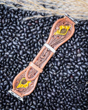 Myra Bag - Lone Star Hand Tooled Leather Watch Band in Antique Tan - Accessories - Myra Bag - Bronco Western Supply Co.