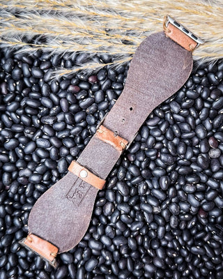 Myra Bag - Lone Star Hand Tooled Leather Watch Band in Light Saddle Tan – Accessories from Bronco Western Supply Co.