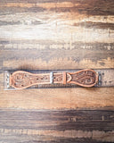 Myra Bag - Lone Star Hand Tooled Leather Watch Band in Light Saddle Tan - Accessories - Myra Bag - Bronco Western Supply Co.