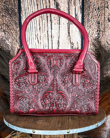 Myra Bag - Midnight Grace Tote Bag in Red - Purses & Wallets - Myra Bag - Bronco Western Supply Co.