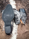 Myra Bag - Moonlight on the Mesa Booties in Crackle Black - Women's Shoes - Myra Bag - Bronco Western Supply Co.