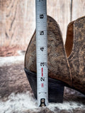 Myra Bag - Moonlight on the Mesa Booties in Crackle Brown - Women's Shoes - Myra Bag - Bronco Western Supply Co.