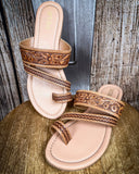 Myra Bag - Point Ridge Hand Tooled Sandals - Women's Shoes - Myra Bag - Bronco Western Supply Co.