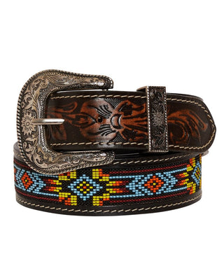 Myra Bag - Polychrome Hand Tooled Seed Bead Belt – Apparel from Bronco Western Supply Co.