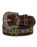 Myra Bag - Polychrome Hand Tooled Seed Bead Belt - Apparel - Myra Bag - Bronco Western Supply Co.