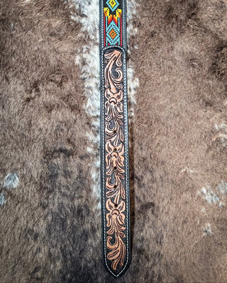 Myra Bag - Polychrome Hand Tooled Seed Bead Belt – Apparel from Bronco Western Supply Co.
