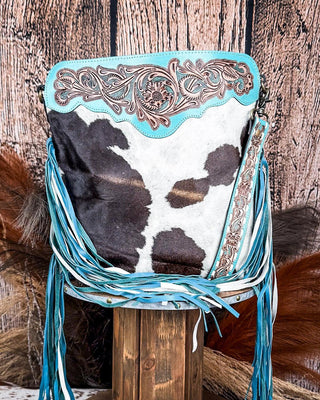 Myra Bag - Pony Trail Fringed Hand - Tooled Bag – Purses & Wallets from Bronco Western Supply Co.