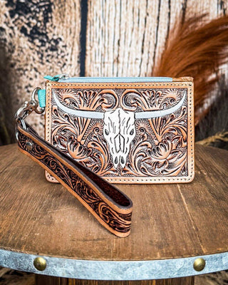 Myra Bag - Pride of Prickly Pears Card Holder in Dark Brown – Purses & Wallets from Bronco Western Supply Co.