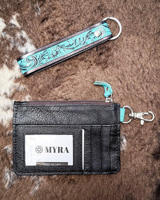 Myra Bag - Pride of Prickly Pears Card Holder in Turquoise – Purses & Wallets from Bronco Western Supply Co.