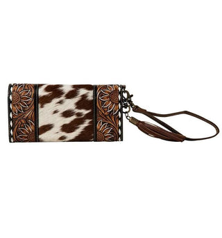 Myra Bag - Sandstone Trail Hand - Tooled Wristlet Wallet – Purses & Wallets from Bronco Western Supply Co.