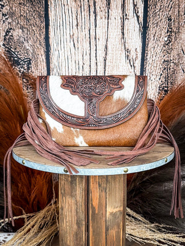 Myra Bag - Stonedrop Ridge Crossbody Bag in Honey Chocolate - Purses & Wallets - Myra Bag - Bronco Western Supply Co.