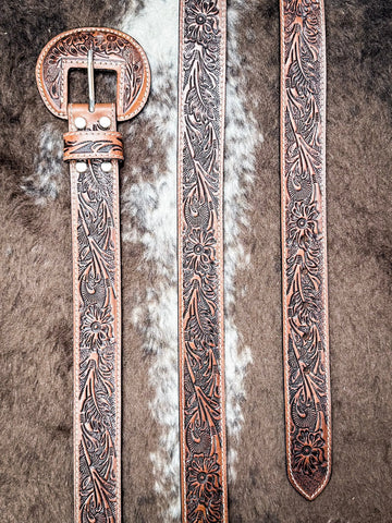 Myra Bag - Talon High Desert Belt In Brown - Accessories - Myra Bag - Bronco Western Supply Co.