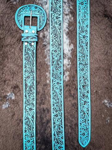 Myra Bag - Talon High Desert Belt In Turquoise - Accessories - Myra Bag - Bronco Western Supply Co.