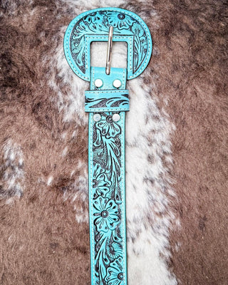 Myra Bag - Talon High Desert Belt In Turquoise – Accessories from Bronco Western Supply Co.