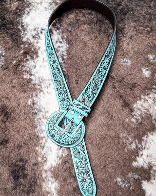 Myra Bag - Talon High Desert Belt In Turquoise – Accessories from Bronco Western Supply Co.