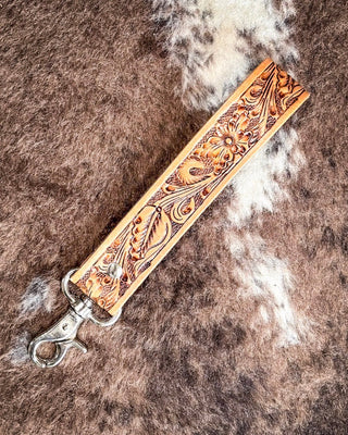 Myra Bag - Tampico Trails Key Fob in Honey – Accessories from Bronco Western Supply Co.