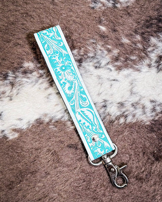 Myra Bag - Tampico Trails Key Fob in Turquoise – Accessories from Bronco Western Supply Co.