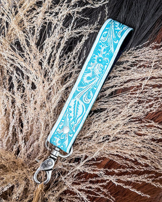Myra Bag - Tampico Trails Key Fob in Turquoise – Accessories from Bronco Western Supply Co.