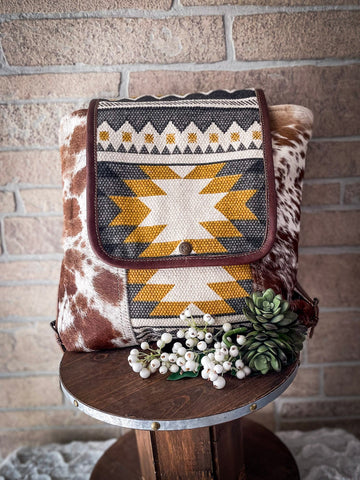 Myra cowhide backpack deals
