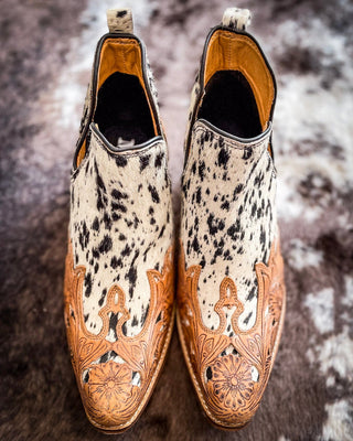 Myra Bag - West Street Western Hand - Tooled Booties – Women's Shoes from Bronco Western Supply Co.