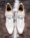 Myra Bag - Western Ember Booties in White - Women's Shoes - Myra Bag - Bronco Western Supply Co.