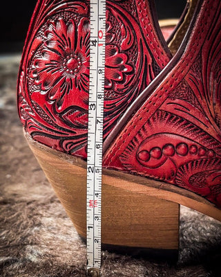 Myra Bag - Western Moxie Booties in Scarlet – Women's Shoes from Bronco Western Supply Co.
