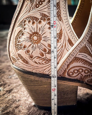 Myra Bag - Western Moxie Booties in White Chocolate – Women's Shoes from Bronco Western Supply Co.