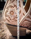 Myra Bag - Western Moxie Booties in White Chocolate - Women's Shoes - Myra Bag - Bronco Western Supply Co.