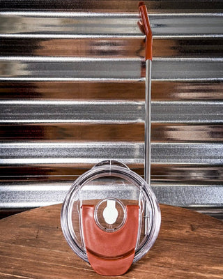 Myra Bag - Wide Wyoming Tumbler in Brown and White – Gift Items from Bronco Western Supply Co.