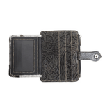 Myra Bag - Wonder Trail Card Holder in Black - Purses & Wallets - Myra Bag - Bronco Western Supply Co.