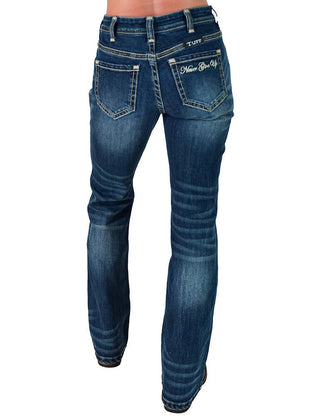 Never Give Up Bootcut Jeans by Cowgirl Tuff – Apparel from Bronco Western Supply Co.