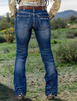 Never Give Up Bootcut Jeans by Cowgirl Tuff – Apparel from Bronco Western Supply Co.