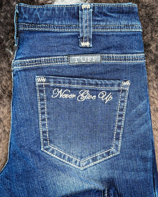 Never Give Up Bootcut Jeans by Cowgirl Tuff – Apparel from Bronco Western Supply Co.