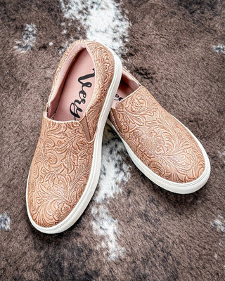 Nova Slip - On Sneaker in Tan by Very G – Women's Shoes from Bronco Western Supply Co.