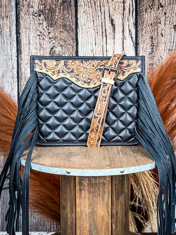 Oak & Embers Hand Tooled Crossbody Bag - Purses & Wallets - American Darling - Bronco Western Supply Co.