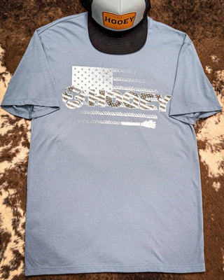 Ol' Glory Hooey T-Shirt - Dark Denim – Apparel from Bronco Western Supply Co.