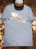 Ol' Glory Hooey T-Shirt - Dark Denim - Apparel - Hooey - Bronco Western Supply Co.