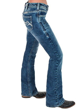 OMG2 Mid Rise Bootcut Jeans in Medium Wash by Cowgirl Tuff – Apparel from Bronco Western Supply Co.