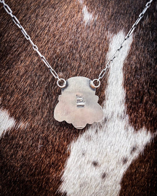 ONE OF A KIND: Sonoran Gold Turquoise Naja Cluster Necklace by Vicky Hicks – Jewelry from Bronco Western Supply Co.