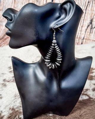 Opal Teardrop Dangle Fashion Earrings - Silver – Jewelry from Bronco Western Supply Co.