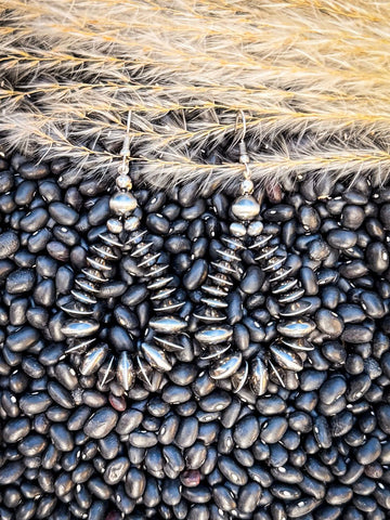 Opal Teardrop Dangle Fashion Earrings - Silver - Jewelry - Blue Tortoise - Bronco Western Supply Co.