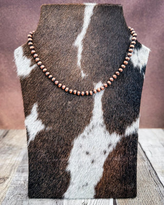 Open Range 6mm Copper Pearl Necklace – Jewelry from Bronco Western Supply Co.