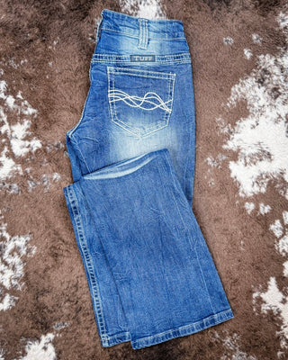 Original Shattered Bootcut Jeans by Cowgirl Tuff – Apparel from Bronco Western Supply Co.