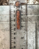 Out West Bar Dangle Fashion Earrings - Copper - Jewelry - Blue Tortoise - Bronco Western Supply Co.