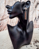 Out West Bar Dangle Fashion Earrings - Copper - Jewelry - Blue Tortoise - Bronco Western Supply Co.