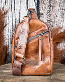 Outlaw Sling Bag in Brown by Wrangler - Purses & Wallets - Montana West - Bronco Western Supply Co.