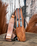 Outlaw Sling Bag in Brown by Wrangler - Purses & Wallets - Montana West - Bronco Western Supply Co.