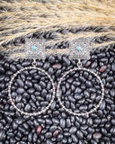 Outlaw Square Hoop Fashion Earrings - Jewelry - West & Co. - Bronco Western Supply Co.