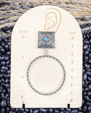 Outlaw Square Hoop Fashion Earrings - Jewelry - West & Co. - Bronco Western Supply Co.