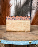 Outpost Floral Hair - On Wallet in Brown by Wrangler - Purses & Wallets - Montana West - Bronco Western Supply Co.